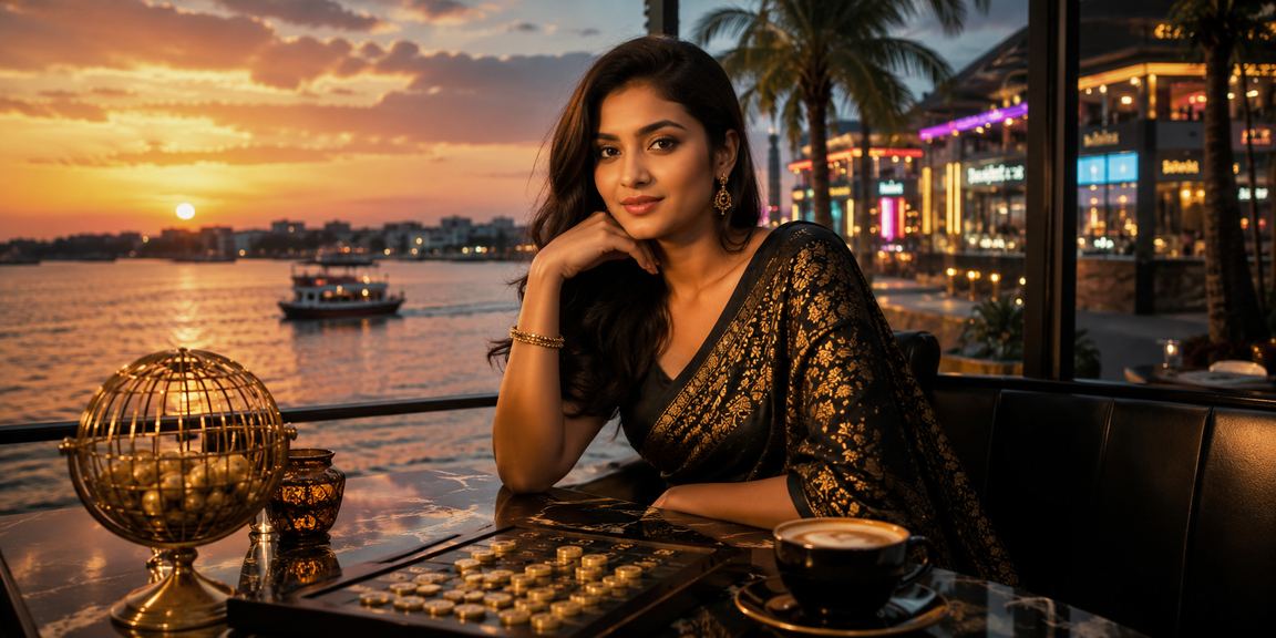 বগুড়ায় সমুদ্র সৈকতে অনলাইন লটারি গেম উপভোগ করছেন একজন ব্যবহারকারী