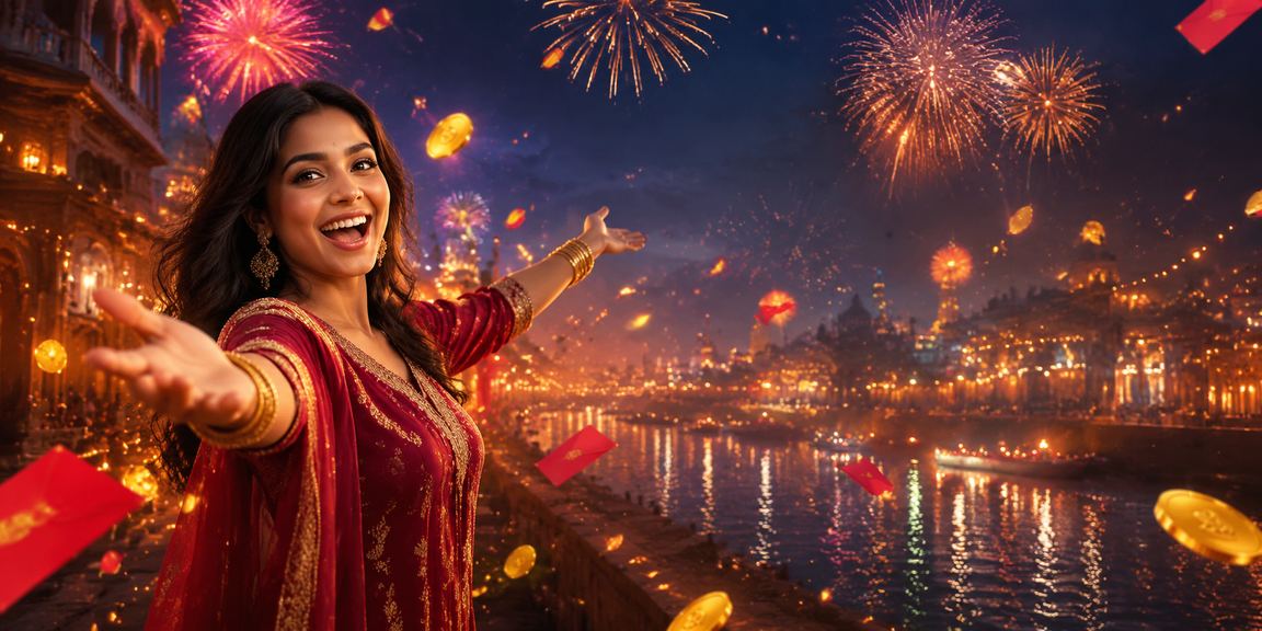 A user enjoying a red envelope bonus at an Eid celebration in Sonargaon
